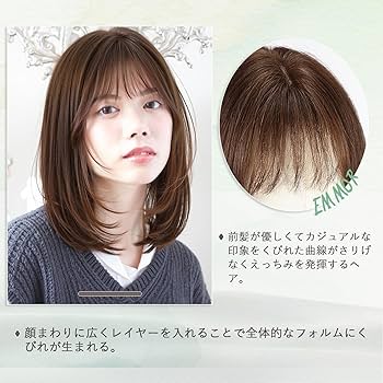 Amazon.co.jp: EMMOR 医療用ウィッグ 人毛 フルウィッグ 人毛